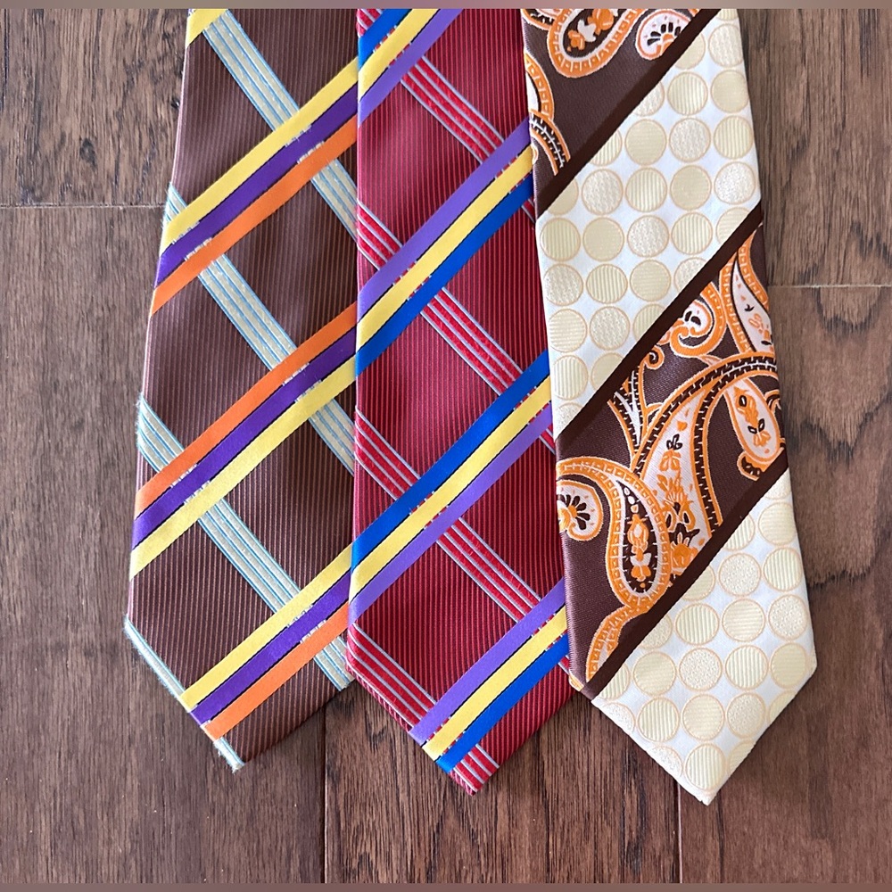 Lot of 3 MEN'S HENRI PICARD TIES